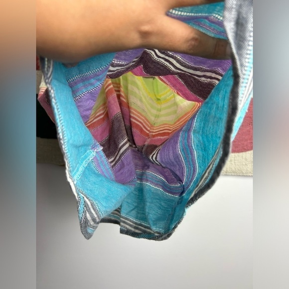 Mara Hoffman Tank Top Linen Blend Striped Size S Multicolor boho - Picture 4 of 8